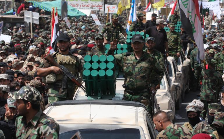 June 21, 2014 parade by Mahdi Army forces, calling for unity against the Islamic State