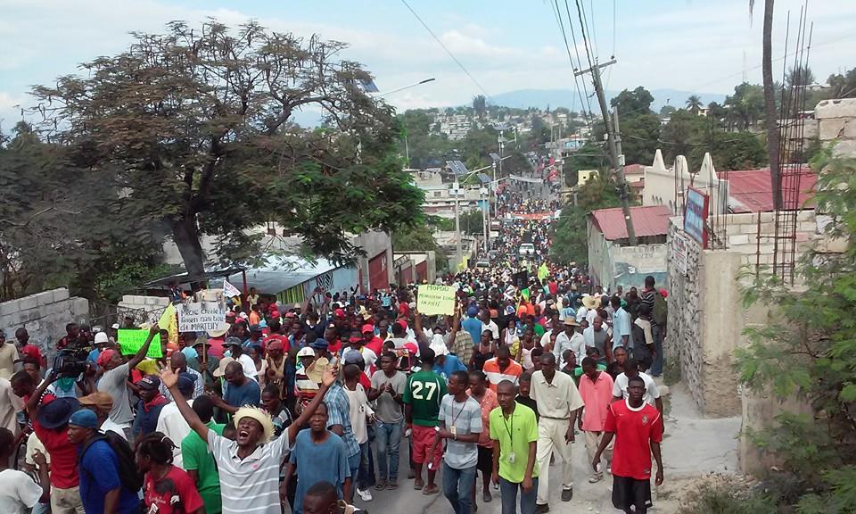 As Lamothe resigns: Police and UN fire on swelling demonstrations demanding Martelly step down