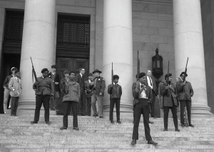Black Panther demonstration. Photo courtesy of the State Governors’ Negative Collection, 1949-1975, Washington State Archives. 