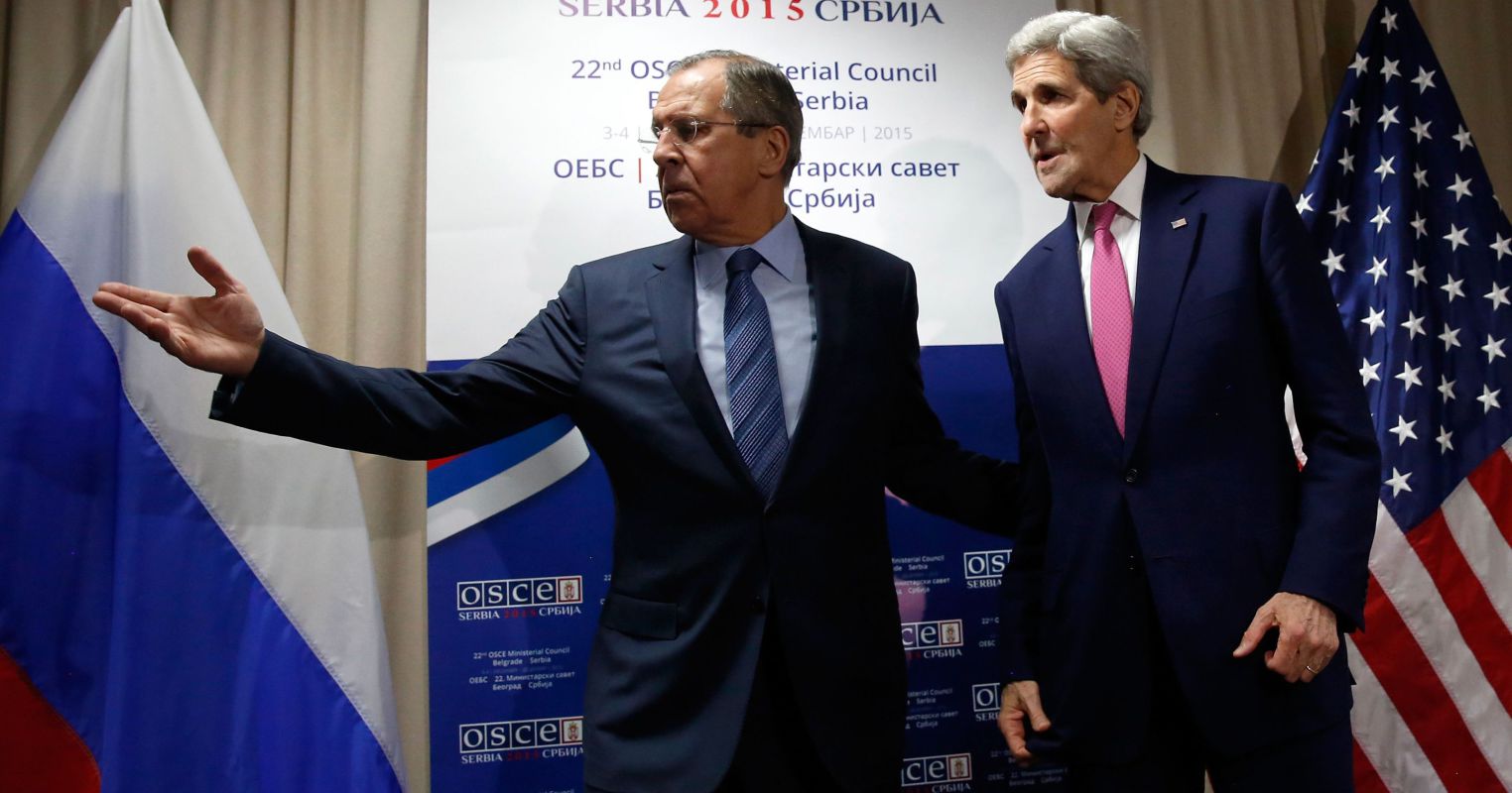 Minister Sergey Lavrov and U.S. Secretary of State John Kerry