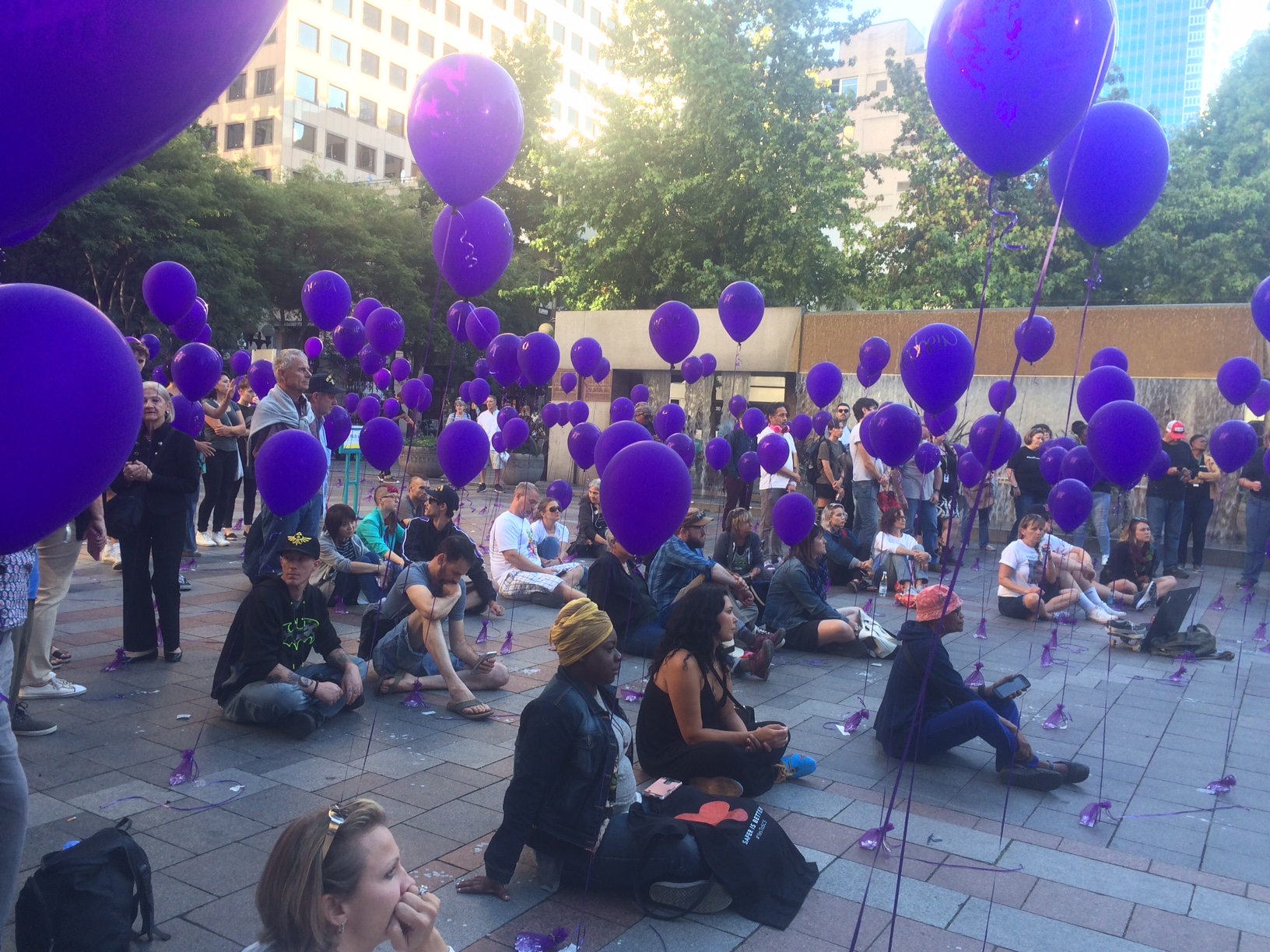 2017 International Overdose Awareness vigil in Seattle