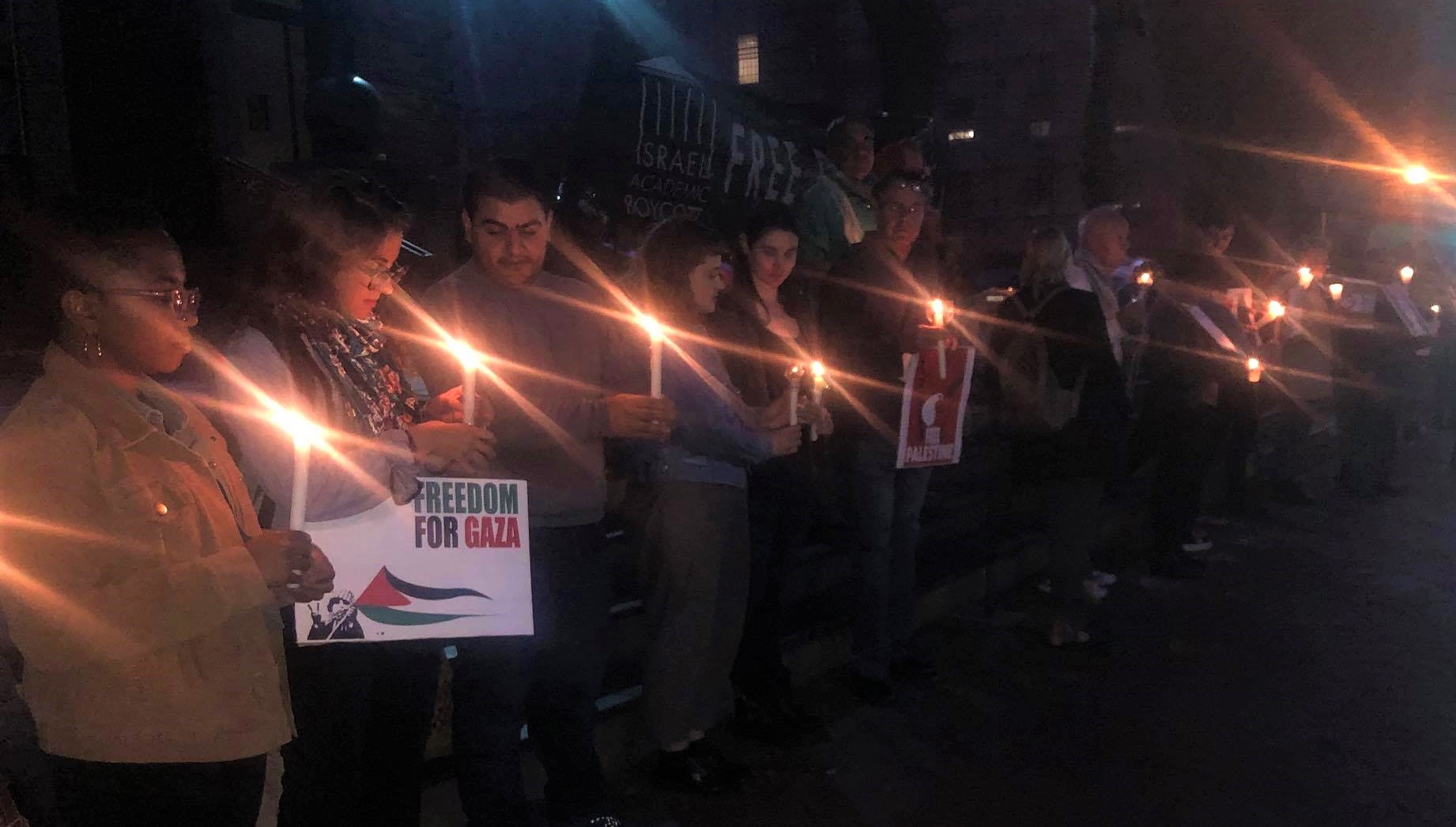 May 12 vigil in South Africa supporting the Great March of Return in Gaza. Photo: BDS South Africa.