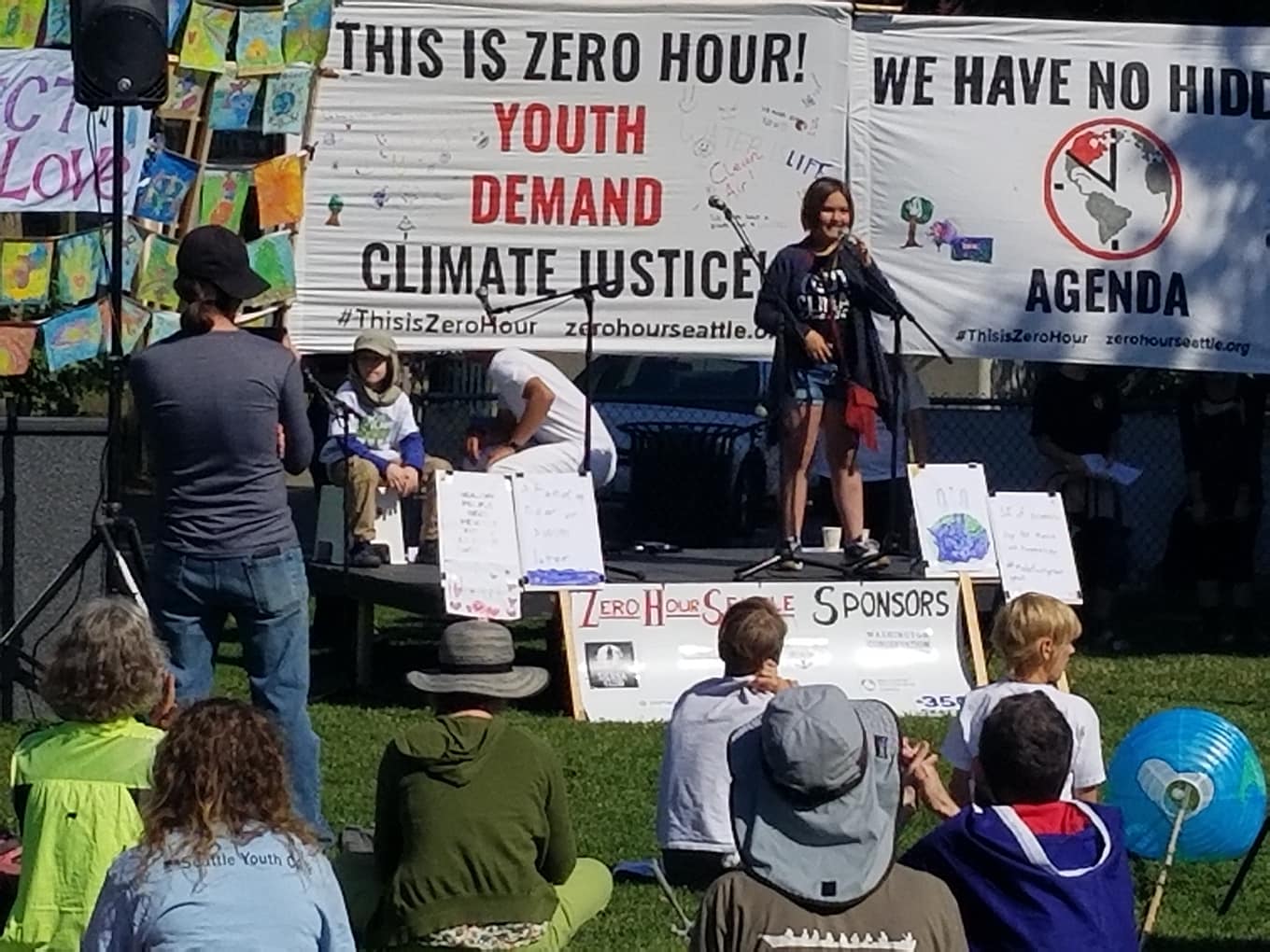 Youth rally for climate justice in Seattle, July 21, 2018.