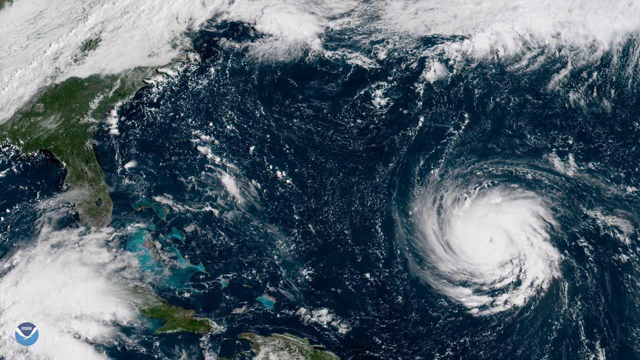 Hurricane Florence strengthens to a category 4. Photo: NASA on Wikimedia Commons