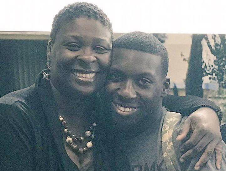 EJ Bradford and his mother (Facebook image)