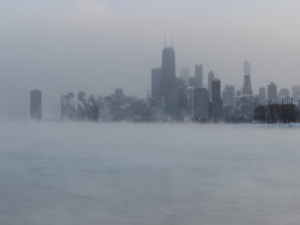 Foto: “Chicago durante el vórtice polar” por Edward Stojakovic, con la licencia CC BY 2.0. Recorte del original.
