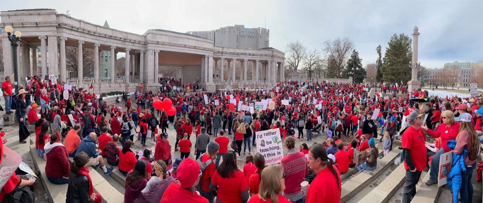Valentines Day themed rally in Denver, Feb. 13. Liberation photo