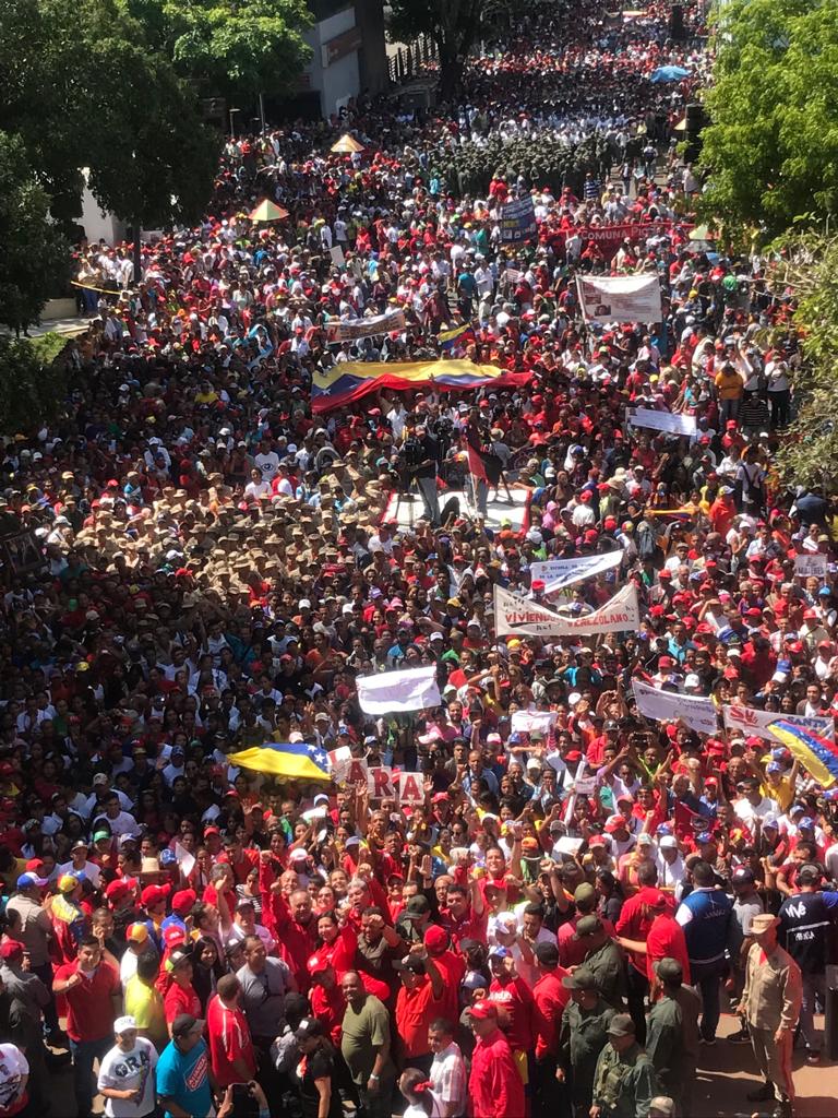 Manifestación en apoyo a la Revolución Bolivariana. Foto: Prensa Presidencial