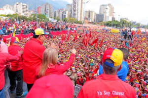 El presidente de Venezuela, Nicolás Maduro, en un mitin en apoyo a la Revolución Bolivariana el 2 de febrero del 2019. Foto: Prensa Presidencial 