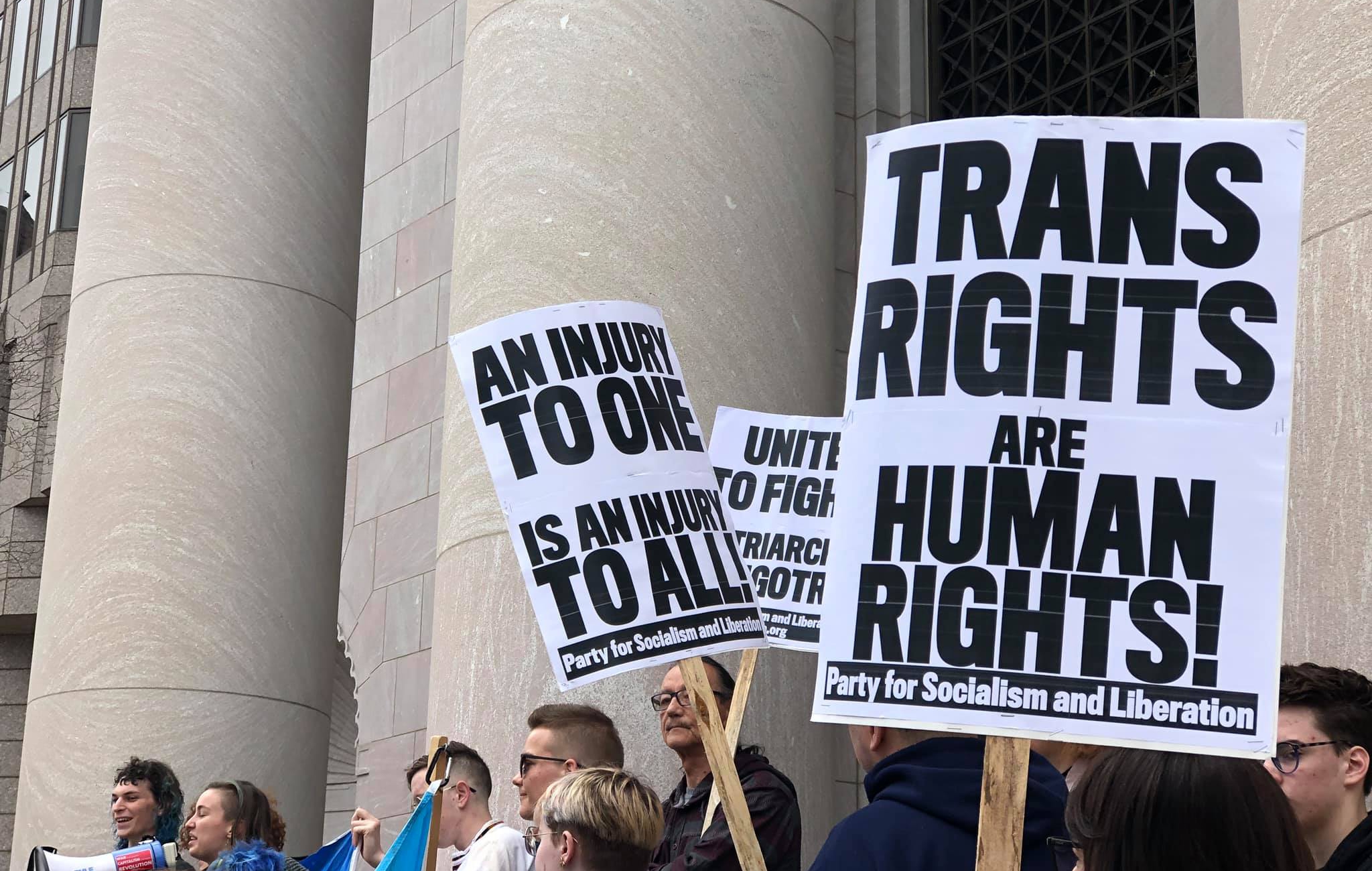 Trans Day of Visibility rally in New Haven, Connecticut, March 31 2019. Liberation Photo.