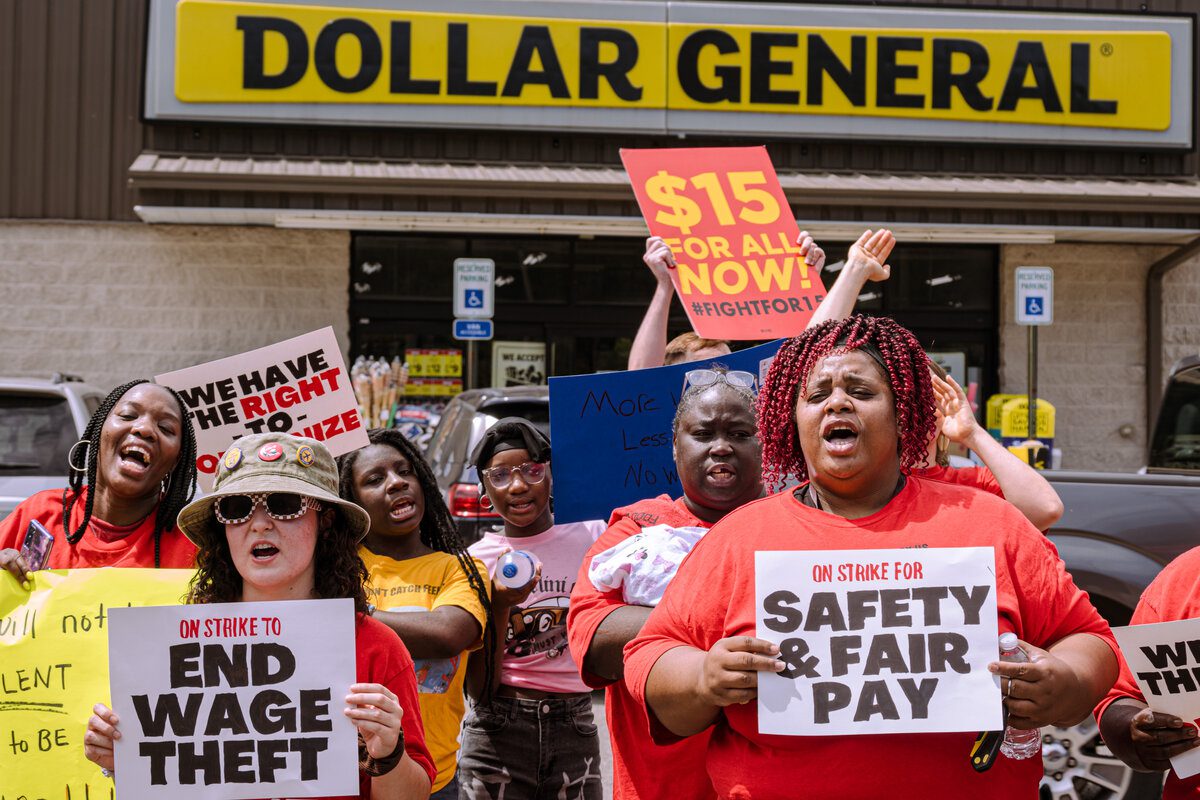 South Carolina Dollar General Workers Strike Against Wage Theft And South Carolina Dollar General Workers Strike Against Wage Theft And