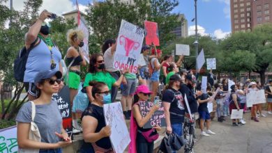 Abortion rally in San Antonio, TX. Liberation Photo.