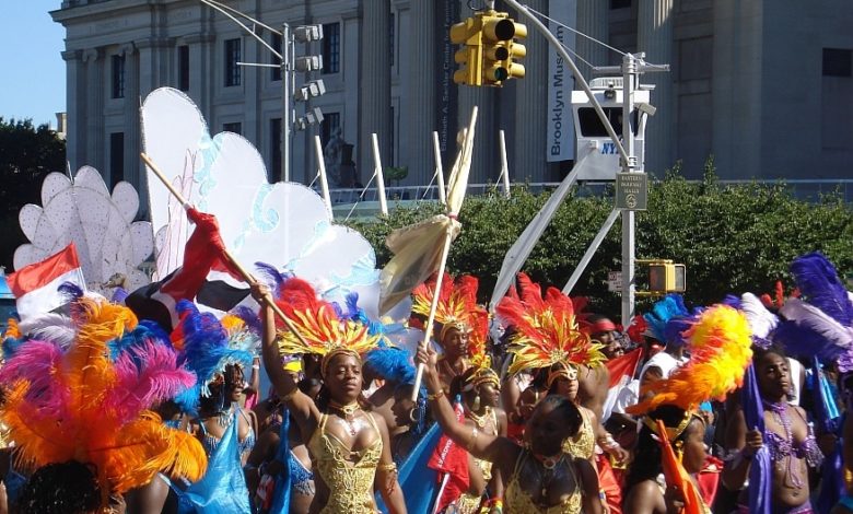 West Indian Day Parade on Eastern Parkway in 2008. Wikimedia Commons: Fordmadoxfraud