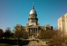 Illinois State Capitol (CC BY 2.0 DEED). Photo credit: Daniel X. O'Neil